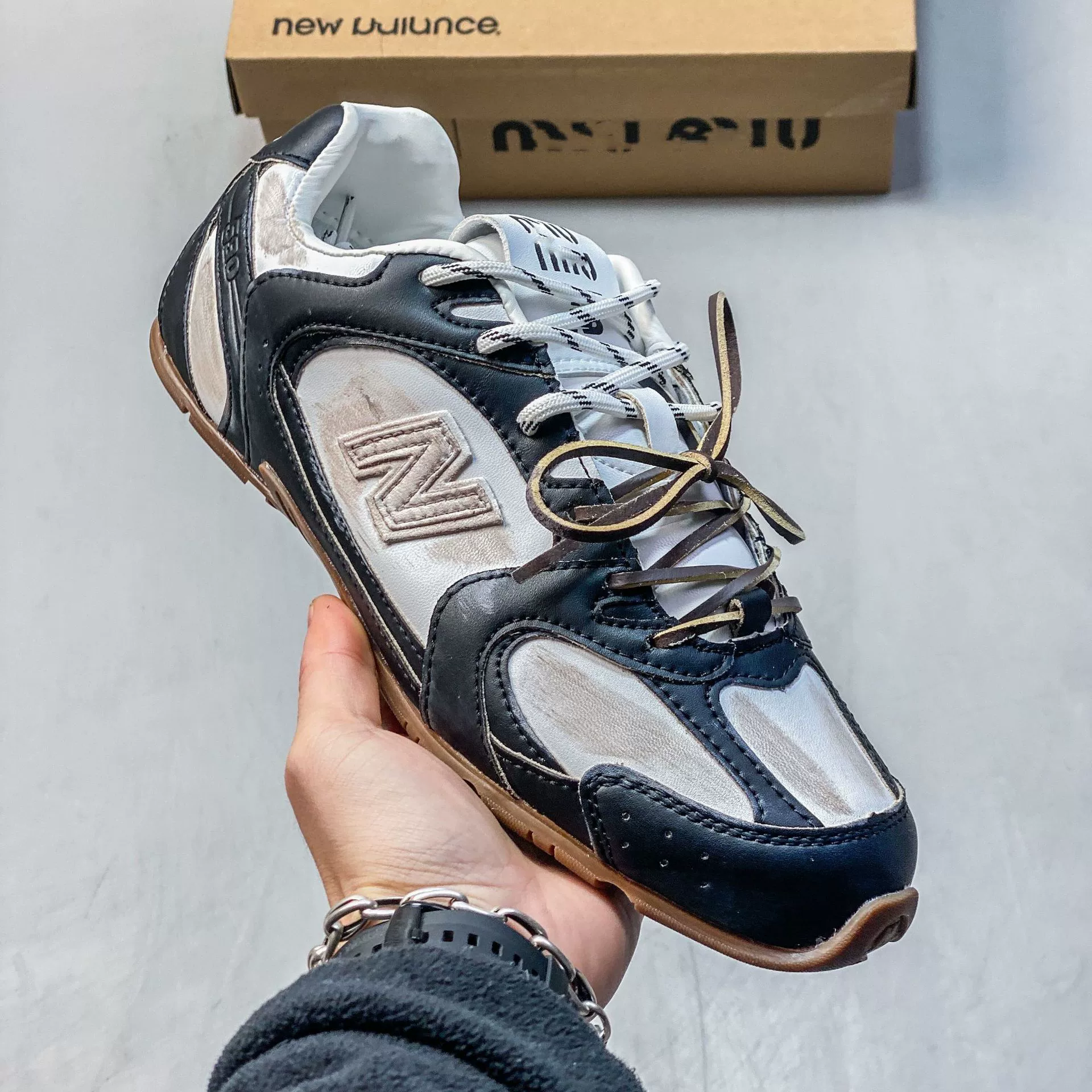 Женские кроссовки (Pure Origin NB530 Miu Deshu) дышащая сетка, ретро повседневные для бега