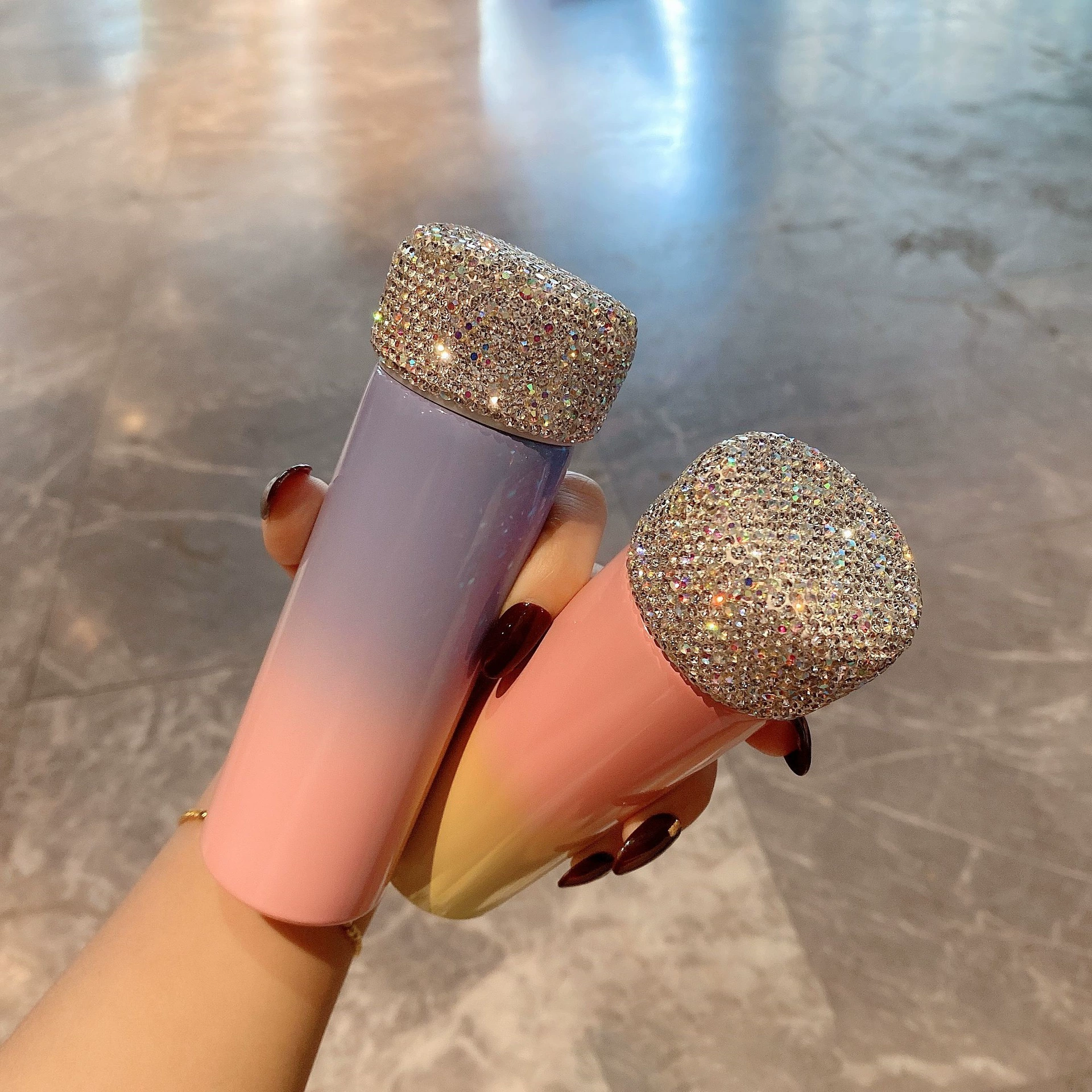 Мини портативный карманный стакан сети красный бриллиант 304 нержавеющая сталь изолят чашка высокого цвета для студентов стакан воды изысканный подарок