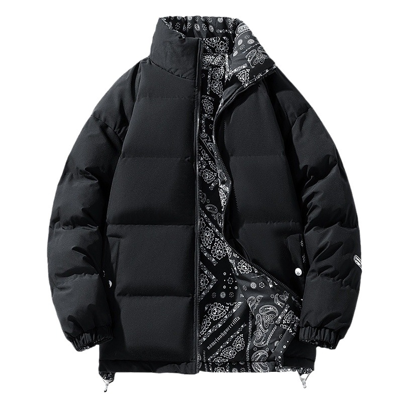 De doble cara caliente abajo chaqueta acolchada de algodón invierno de los hombres engrosada de moda chaqueta acolchada de algodón de los hombres chaqueta acolchada de algodón caliente fábrica al por mayor