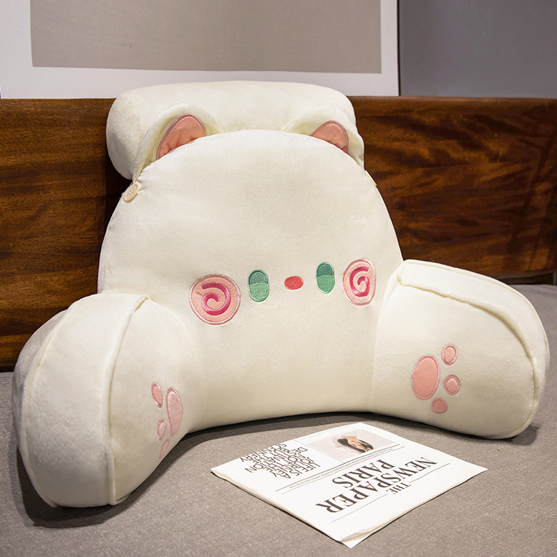 De dibujos animados de noche bolsa suave gran respaldo estudiante dormitorio almohada cama lectura apoyo la cintura almohada sofá ventana Bahía cojín