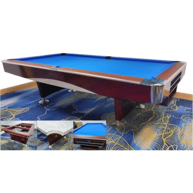 Mesa de Billar de Nueve Bolas de Lujo, Mesa de Billar para Club, Mesa de Billar Americana para Interiores de Casa o Villa, Exportación y Venta al Por Mayor del Fabricante