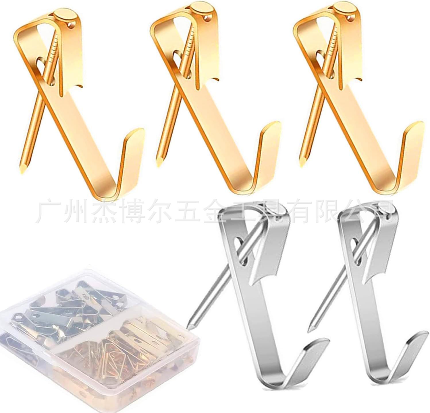 Nuevo 80PCs en caja ganchos de plata de oro