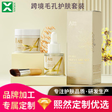 跨境专供毛孔收缩精华液清洁毛孔泥膜黑头毛孔粗大护肤品套装现货