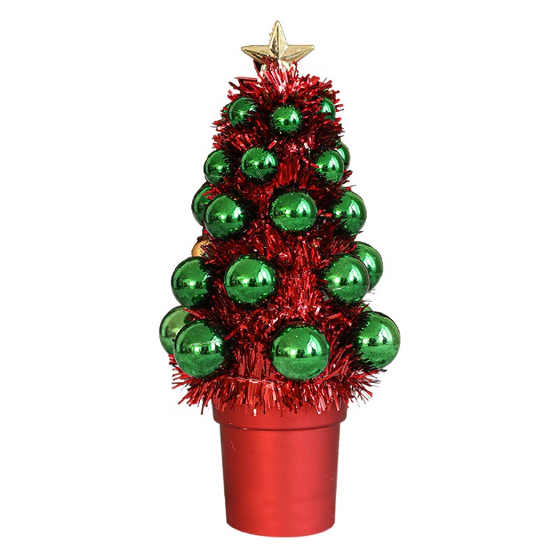Hong Kong Heng nueva escena de Navidad una variedad de cono de cinta árbol decoración de escritorio atmósfera decoración fiesta suministros diseño