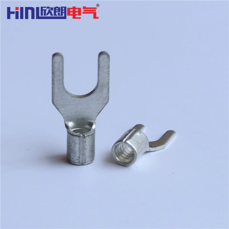 HINL Fork-type bare end Y-type wire ear U-type wire ear SNB1.25-4/3.7 stannous cold press terminal