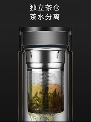 A5L英國雙層玻璃杯男透明水杯子隔熱保溫防摔水晶泡茶杯個人專用