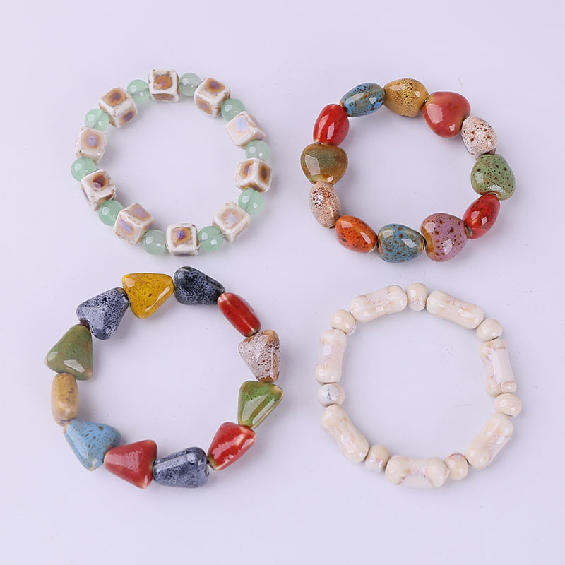 Beaded Bracelet Ceramic Handmade Jewelry...