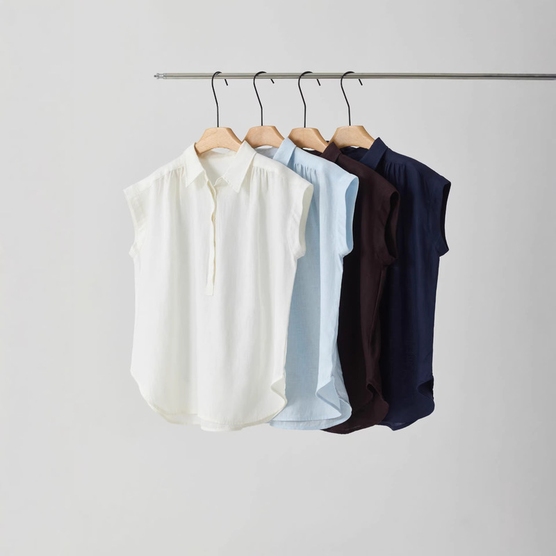Linen Half-Open Front Shirt for Women 2026 Spring/Summer New Style Artistic Simple Elegant Turn-Down Collar Short-Sleeve Loose Versatile Shirt Linen Half-Open Front Shirt for Women 2026 Spring/Summer New Style Artistic Simple Elegant Turn-Down Collar Short-Sleeve Loose Versatile Shirt