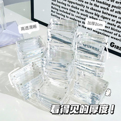 Guka Bricks Mahjong DIY Small Brick Transparent Magnetic Photo Frame Acrylic ID Photo Ornament Celebrity Photo Ornament