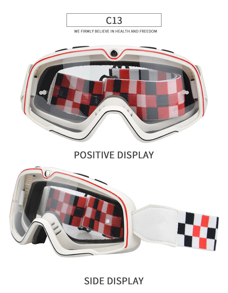 Fashion motorcycle speed reducing helmet goggles, high-definition windproof and dustproof off-road goggles_voghion.com