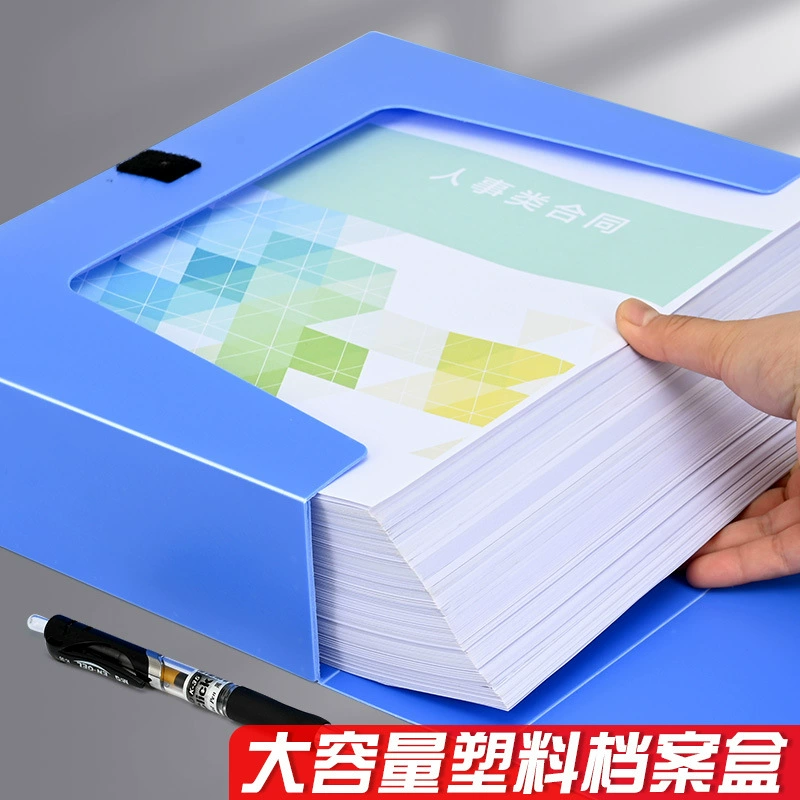 Plastic folder for documents, storage system, increased thickness, custom-made