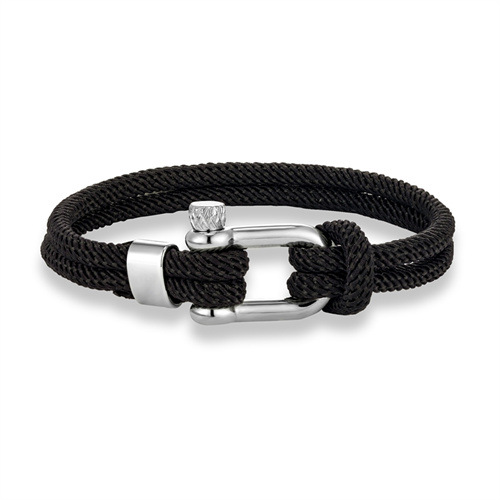 1 Piece Quantity Casual Simple Style U Shape 304 Stainless Steel Rope Wholesale Bracelets