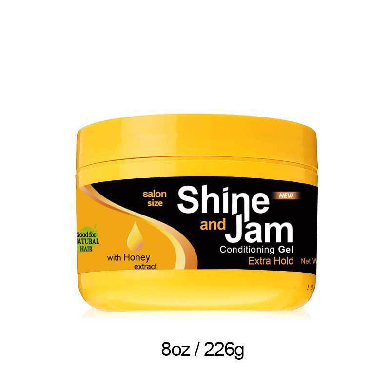 Gel Fijador para Peinados Shine Jam, Gel para Trenzas, Cera para el Cabello, Disponible en Varios Países