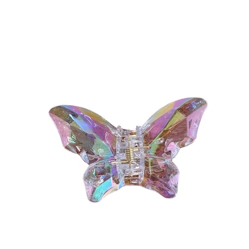 High-end children's feather butterfly hairpin princess texture headwear side hairpin girl baby hair accessories female accessories