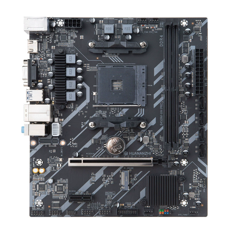 Южно-китайская золотая плита B450M-VH Материнская плата AMD Ryzen R5 5500/5600/R7 5700X настольный AM4 Pin