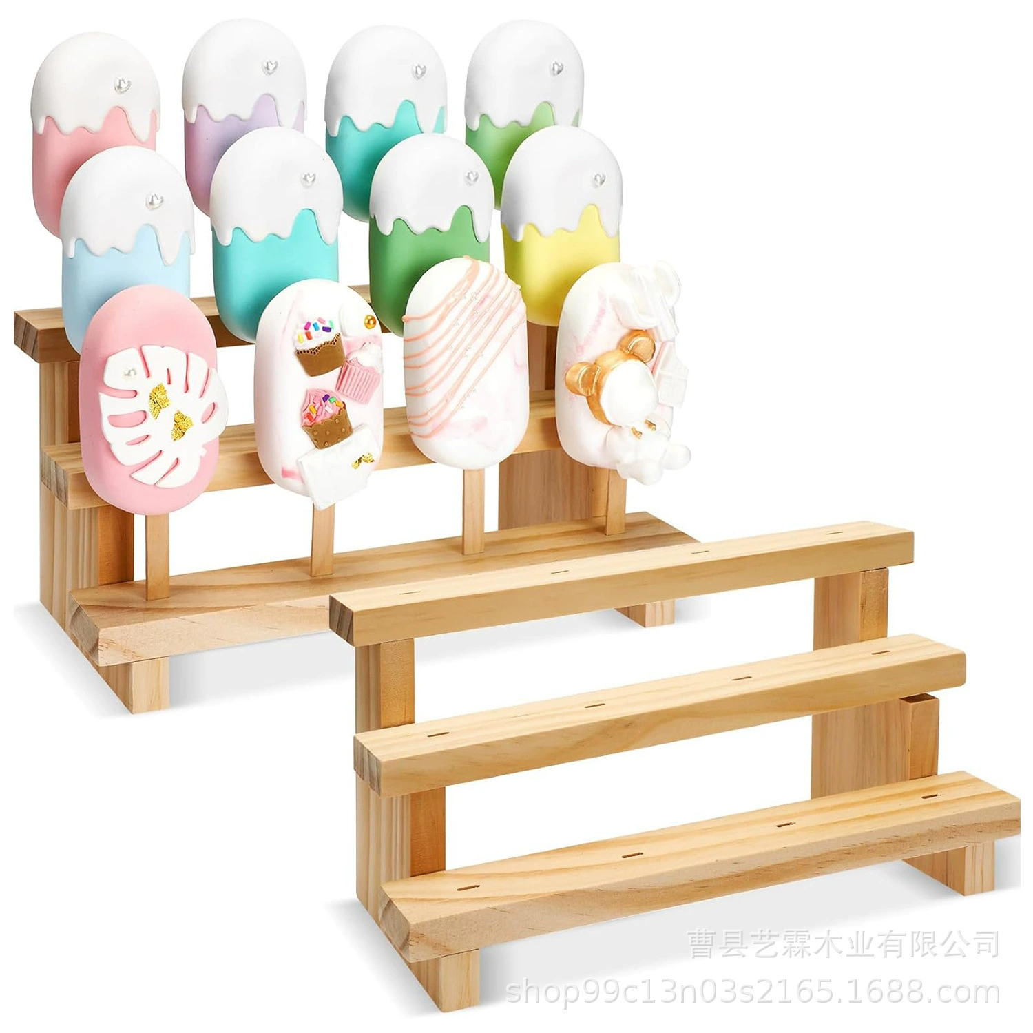 Деревянная подставка для леденцов для торта, свадьбы, Рождества, дня рождения, конфетная палочка, подставка для торта с 12 отверстиями