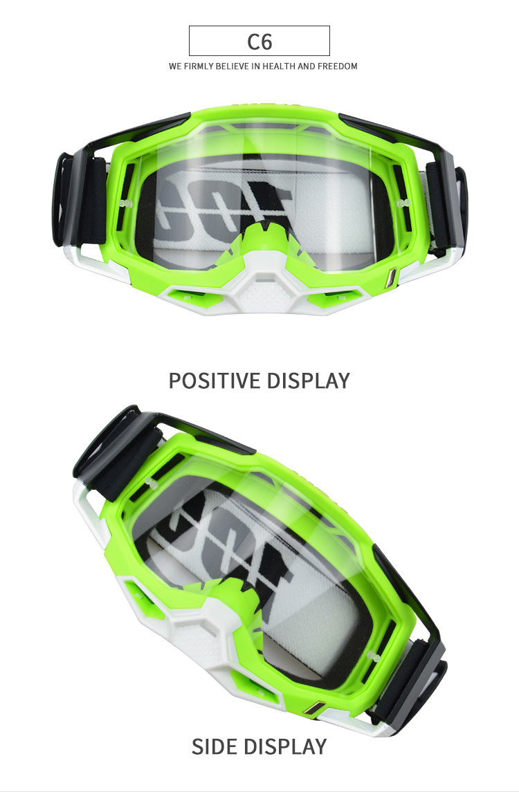 2023 New Colorful Motorcycle Windshields, High Definition Speed Windproof Sandproof, UV Resistant Off Road Helmet and_voghion.com