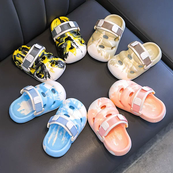 EVA Children's Slippers Female Summer Little Girl Cartoon Cute Indoor Non-slip Soft Bottom Parent-child Girls' Sandals for Boys