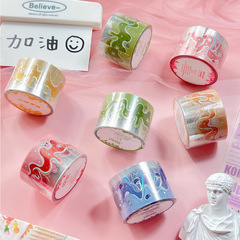 Forest Girl Jelly Ray Shooter Account Material Tape, Cute Cartoon Student DIY Handnote Material Sticker Tape