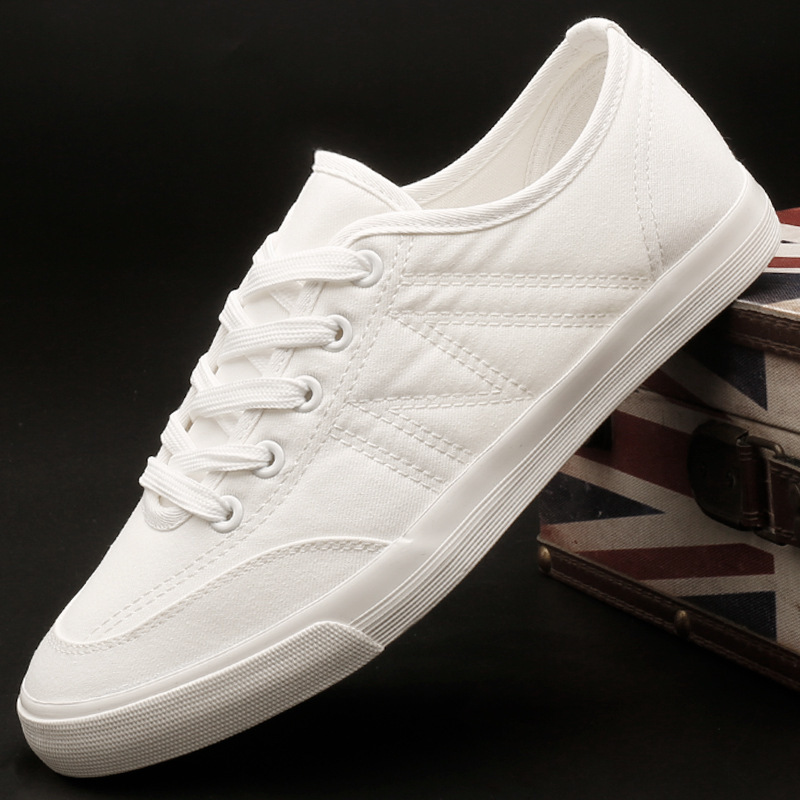 Baoda's New Low-Cut Men's Canvas Shoes, Fashionable Thin, Breathable, Soft-Soled Korean Style Versatile Trendyy Sneakers Bm023