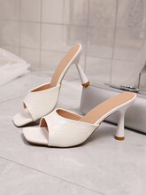 K 76413 Stone Pattern High Heel Sandals ����߸�Ь ����