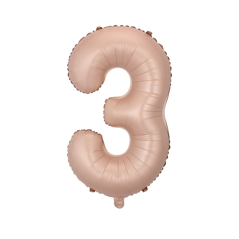 Versión americana verde digital flotante vacío globo de película de aluminio 32 pulgadas oro medio globo digital 34 pulgadas globo decoración al por mayor