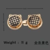 Cat head gold base black