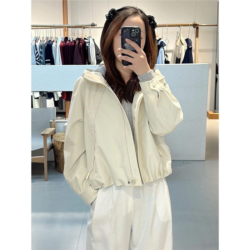 30409 Unique Super Good-looking creamy-white Casual Spring Coat New Super Popular Korean Style Loose for Small Men