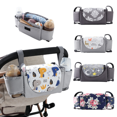 Stroller bag, baby stroller bag hook, storage bag, stroller storage basket rack, artifact for walking your baby out