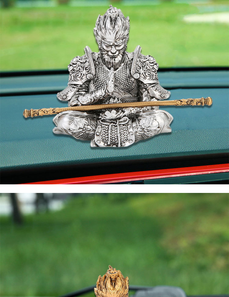 Wukong Qitian Dasheng Living Room Tv Cabinet Ornaments Soft Decoration Car Accessories Car Ornaments Car Ornaments Monkey King Buddha