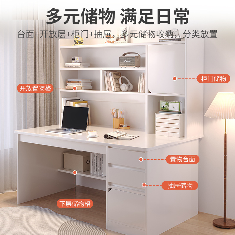 Escritorio, estantería, estantería, mesa integrada, dormitorio en casa para estudiantes de secundaria, escritorio para computadora, escritorio para estudiantes de escritorio