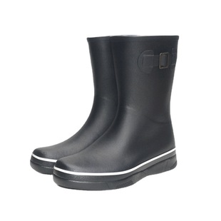Stop Slip Rain Boots Men's Middle Tube Rubber Rain Boots Soft Water Shoes Car Washing Water Shoes Flat Thick Bottom Rubber Shoes Spring and Summer New