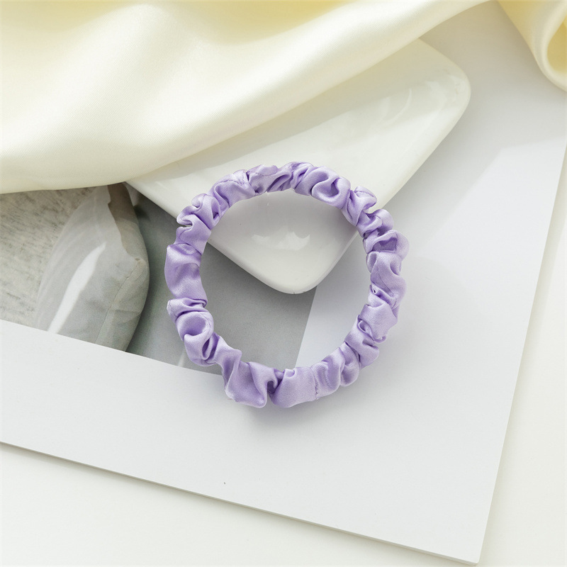 Nuevo anillo de cabello de seda Amazon color sólido universal anillo de cabello de seda coreana anillo de cabello de seda