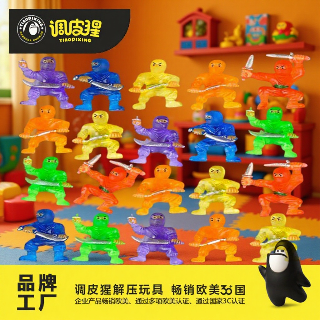 Mini juguetes ninja japoneses de PVC para máquinas gashapon, venta al por mayor, almacenamiento y colección de ninjas de moda