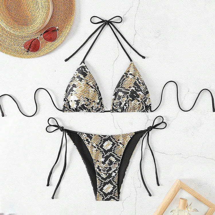 Leopard Bikini Set Für Damen Sexy Zweiteiliger Badeanzug_voghion.com