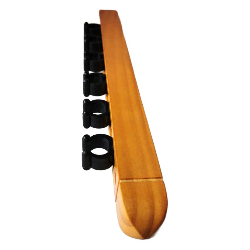 6 hoyos de madera maciza cue rack de billar estante de palo de billar montado en la pared estante de palo de billar de pared estante de palo de billar almacenamiento Universal
