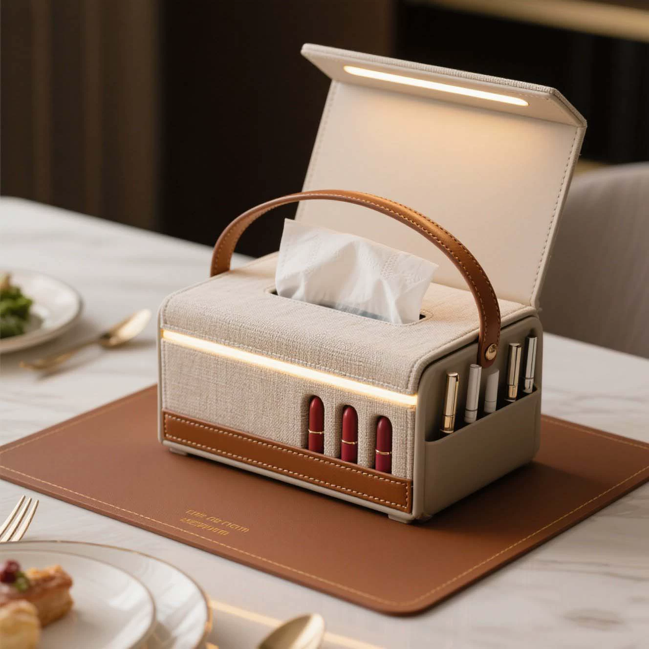 Легкая роскошная коробка для салфеток, бытовая коробка для салфеток в стиле ретро, ​​коробка для салфеток для гостиной в отеле, коробка для карт прямой поставки через границу