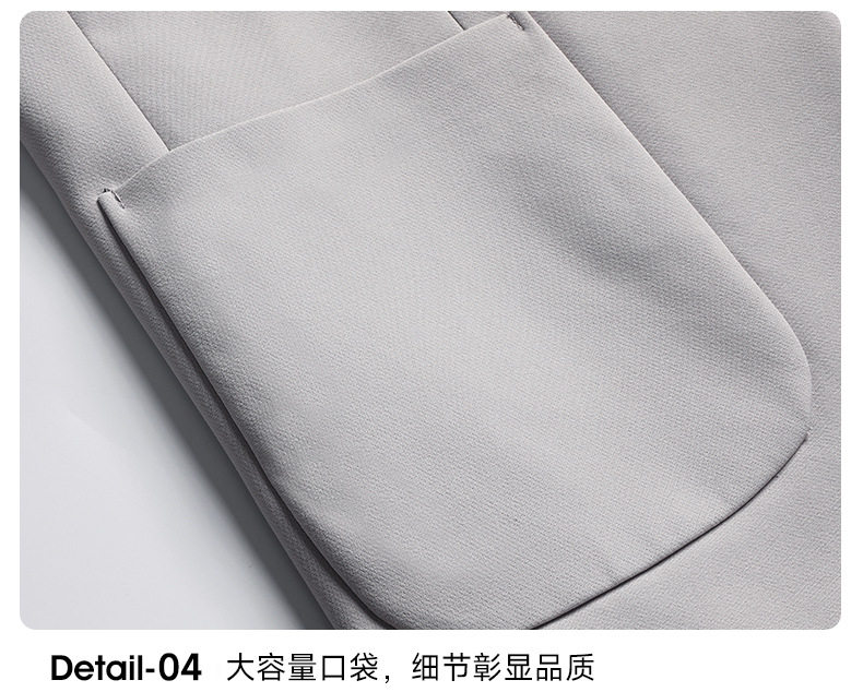 Áo vest nam công sở co giãn không cần ủi dáng ôm, tay dài, mùa xuân thu — Màu đen, Trắng be, Xanh hải quân chi tiết 24