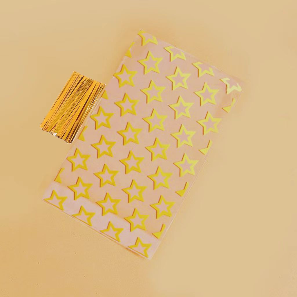 Bolsas transparentes transfronterizas de palomitas de maíz de frutas y verduras bolsas de preservación desechables bolsas de dulces de color al por mayor
