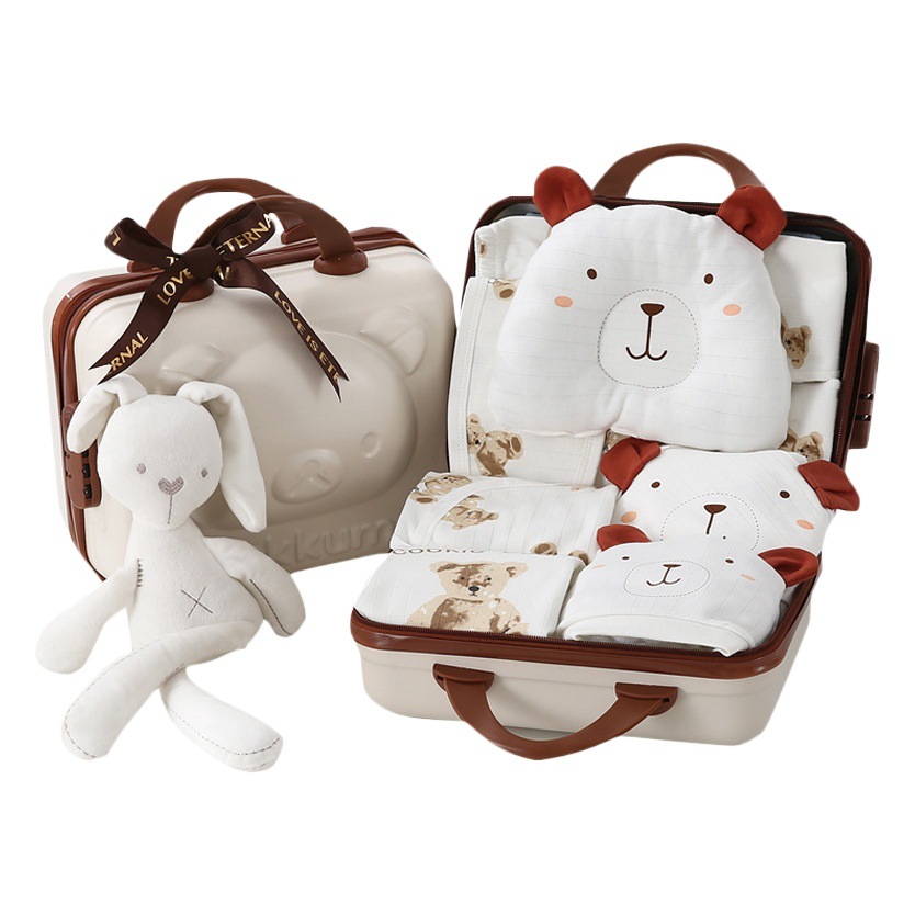 Baby Gift Box Baby Cotton Suit Spring and Autumn and Winter Newborn Clothes Full Moon Meeting Gifts