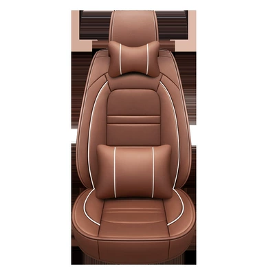 Universal seat cover — manufacturers wholesale - brown-full-leather-standard-version