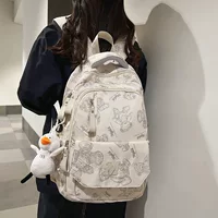 Lightweight, spacious backpack for students, secondary school, available in black, white, red, green