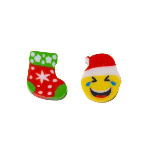 Creative stationery cute mini eraser cartoon fruit shape Christmas eraser children's gift primary school student prizes