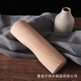 跨境实木颈椎枕木枕头榉木低颈枕头硬枕头护颈椎整木原木枕头批发