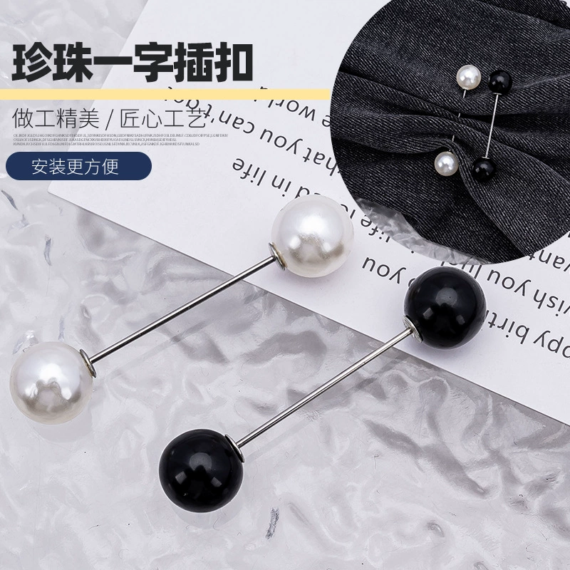 Брошь-застежка с жемчужным воротником, корейский стиль, креативная булавка для одежды и юбок, от большого до маленького размера, популярная булавка.