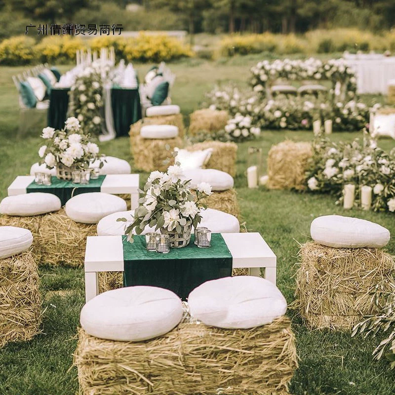 Соломенные стеки Свадебная стрельба Соломенный стул Реквизит Круглые соломенные стеки Квадратные соломенные стеки Заводской магазин