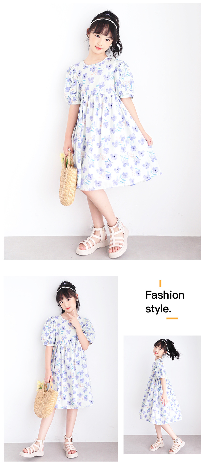 紫色花朵连衣裙-双景_07