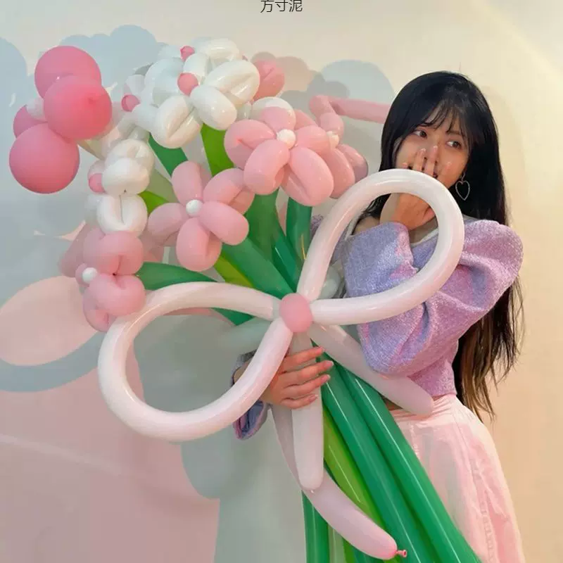 网红气球花束小雏菊花朵材料包生日儿童户外野餐表白拍照道具场景