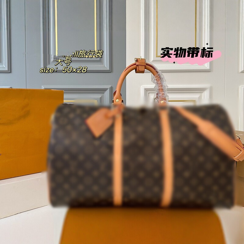 New vintage travel bag, large size 50x28, unisex shoulder handbag, light luxury fashion travel bag New vintage travel bag, large size 50x28, unisex shoulder handbag, light luxury fashion travel bag