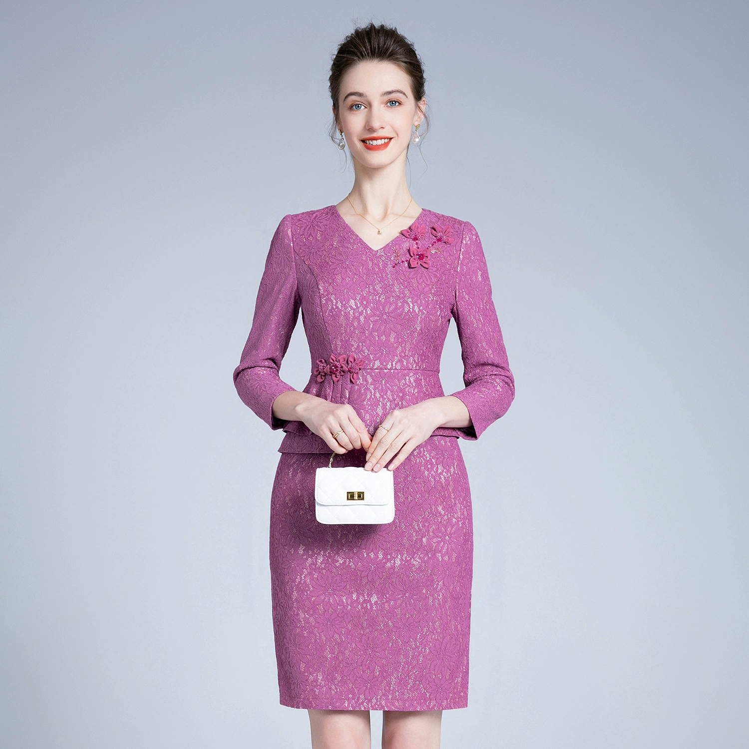 Шэньчжэнь бренд среднего и пожилого женского банкетного платья мода свадебный банкет